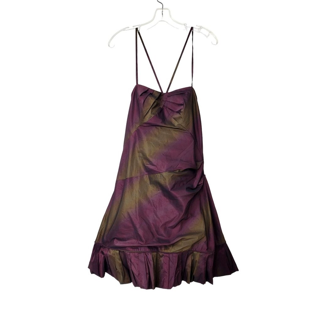 Vera Mont Plum Ombre Cocktail Party Mini Dress